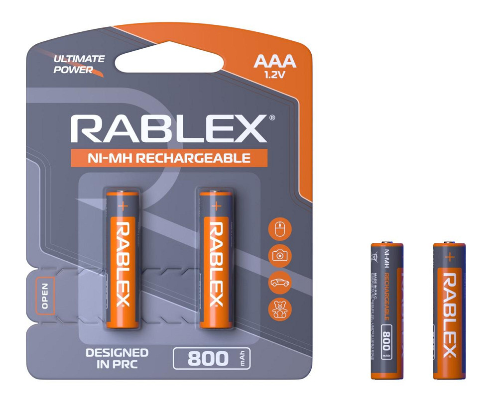 Акумулятор Rablex HR3/AAA Ni-MH 800mAh 1.2V 1 шт. Дніпро - фото 1