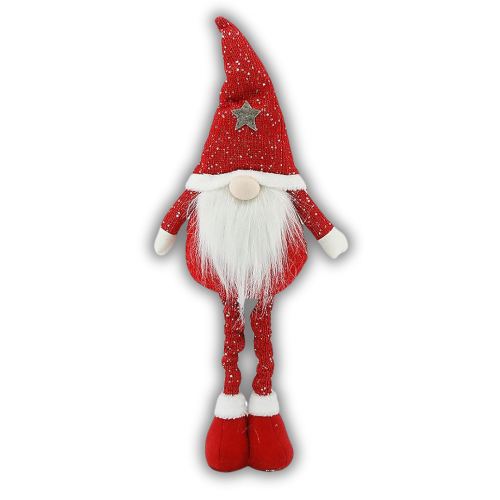 Новогодний гном под елку гном на ножках декоративная фигура под елку NikiLight скандинавский гном 70см красный Київ - фото 6