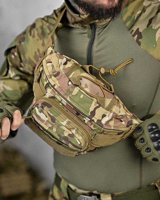 Нагрудная тактическая сумка klinton ДЛ6242 Одесса - изображение 2