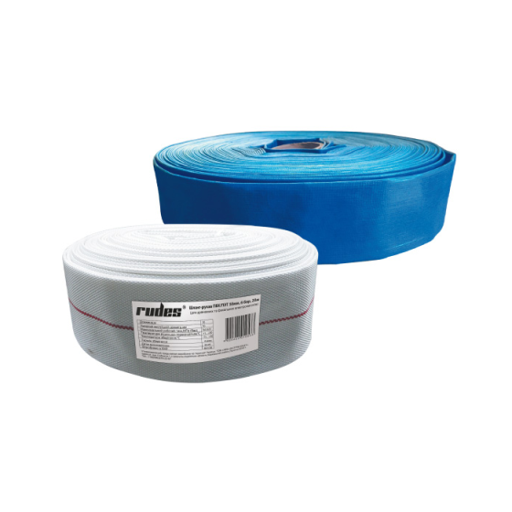 Шланг-рукав Rudes ПВХ/ПЕТ 50мм, 6 бар, 20м (уп. 5) Киев