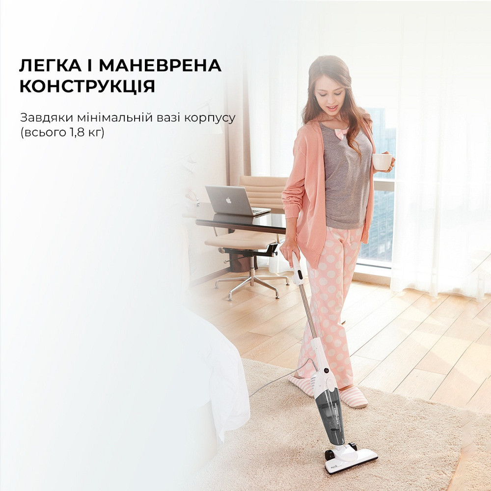 Пилосос Deerma Corded Hand Stick Vacuum Cleaner (DX118C) ( Білий ) Харьков - изображение 15