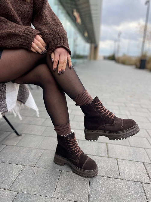 Molly Черевики жіночі MOLLY 967 коричневі (зима, замша натуральна) (5672) 40 Коломия - фото 3