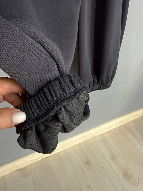 Штани жіночі A-N 27090 джогери спортивні на резинці трикотажні сірі, сірий, L Київ - фото 18