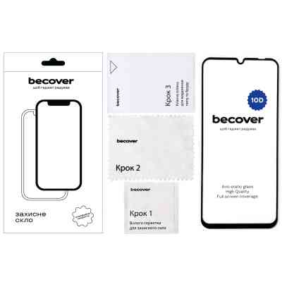 Стекло защитное BeCover Xiaomi Redmi 13C / Poco C65 10D Black (711372) Винница