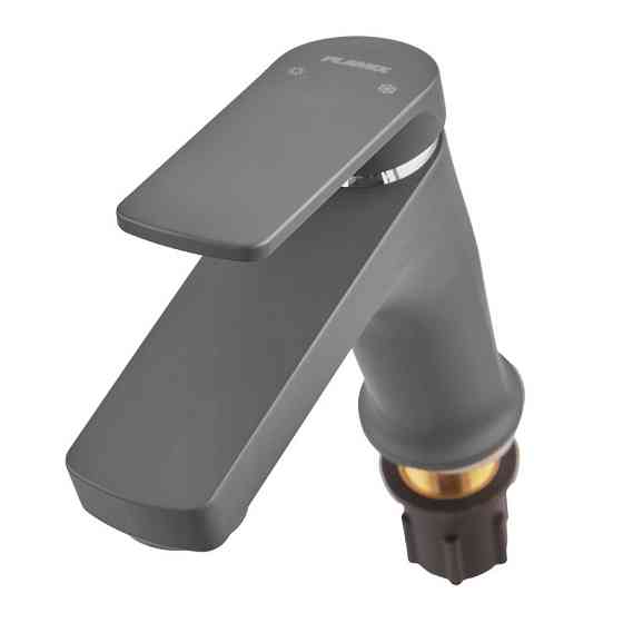 Змішувач для умивальника Plamix Lucas-001 SET Graphite (з підведенням) (Колір графіт) (PM6100)   ( 21694 ) Харьков