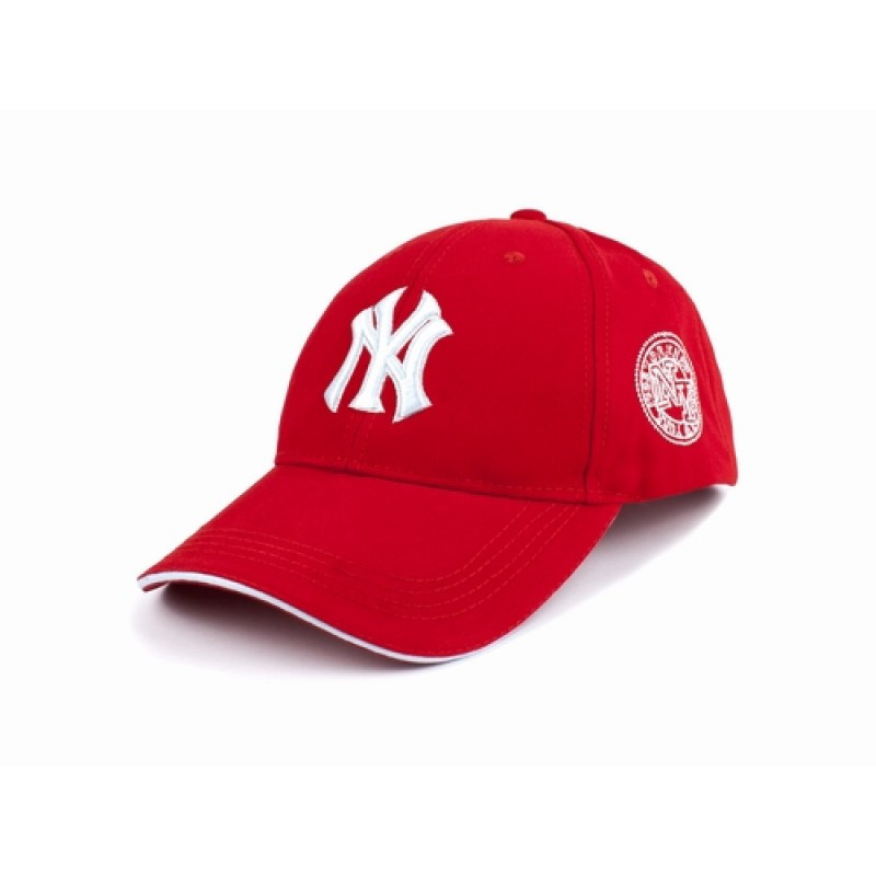 Бейсболка красная с вышивкой NY Киев - изображение 1