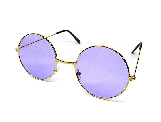 Очки солнцезащитные круглые фиолетовые Avatar Киев - изображение 1