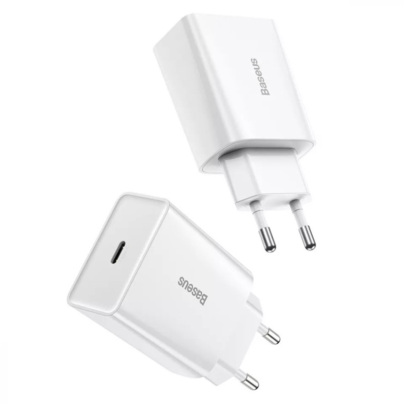 Мережевий зарядний пристрій Baseus Speed Mini PD Charger 20W 1 Type-C білий Львів - фото 4