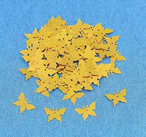 Конфетти на праздник Бабочки 15 г 15 мм золотистый Киев - изображение 1