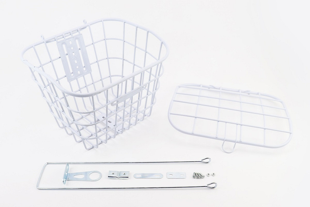 Кошик багажний передній 28" з кришкою, білий YZ-061 (можливі подряпини, сколи, дефекти фарбування) Київ - фото 1