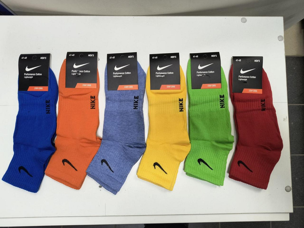 Набір чоловічих спортивних шкарпеток середньої висоти 6 шт. в пакованні.Розмір 41-45 Київ - фото 5