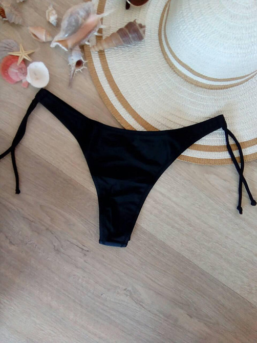 Стрінги для купальника на зав`язках 42 чорний Київ - фото 1
