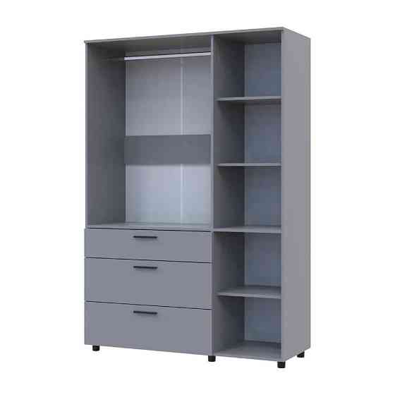 Шкаф для одежды Doros Торн Серый 3 ДСП/3Ш (штанга) 135х51.6х200 (DRS-012065) Львов