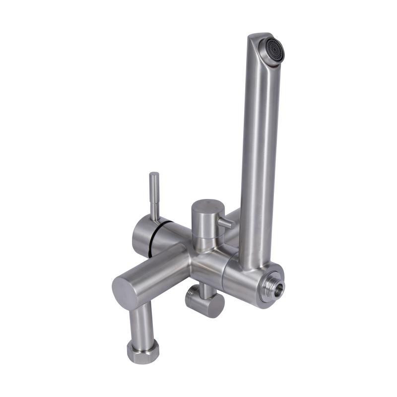 Душевая система универсальная Lidz Aria 1033 Nickel на три потребителя (с изливом) из нержавеющей стали Харьков - изображение 9