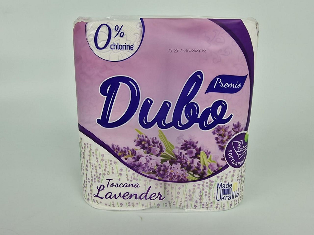 Туалетний папір (3шари) білий з фіолетовим тисненням і ароматом (а4) Диво Premio Toscana Lavender (1 пачка) Харків - фото 4