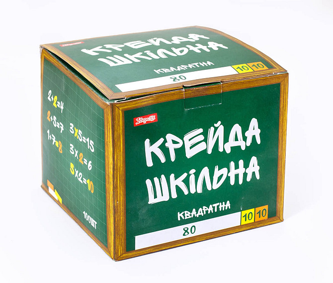 Крейда біла+кольрова 100 шт 