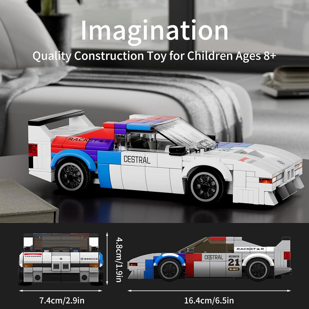 Конструктор гоночного авто Mould King Speed Champions M1 363 деталі з вітриною ABS STEM 8+ Київ - фото 2