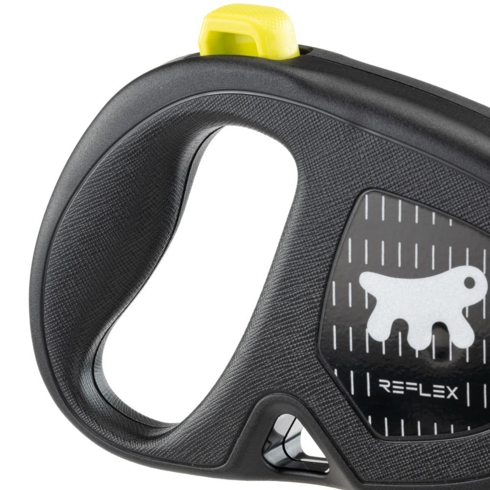 Поводок - рулетка для собак с шнуром Ferplast Flippy One Reflex Cord (Ферпласт Флиппи Ван) 16 х 3.4 х 11 см - 5 м/до 20 кг - М, Желтый Запорожье - изображение 7