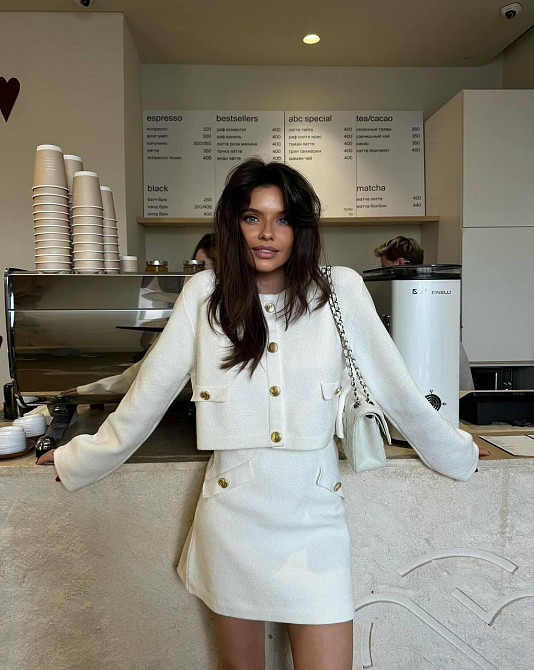 Жіночий теплий елегантний костюм у стилі олд мані зі щільної ангори в'язка 46/48 Одеса - фото 1