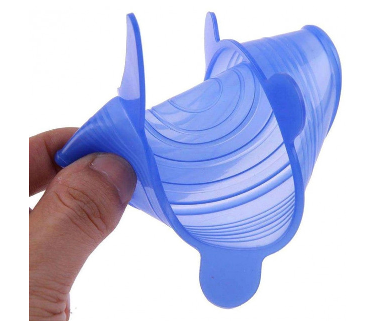 Набір силіконових кришок 6 шт — прозорі Дніпро - фото 4