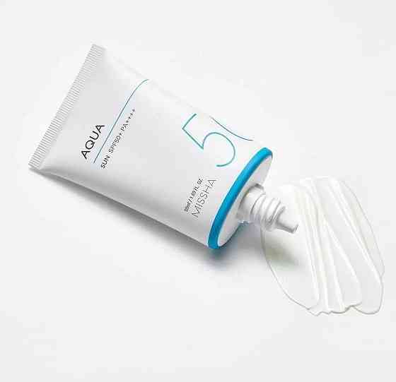 Увлажняющий солнцезащитный гель на химических фильтрах All-Around Safe Block Aqua Sun Gel SPF50+/PA++++ Missha 50 мл Винница