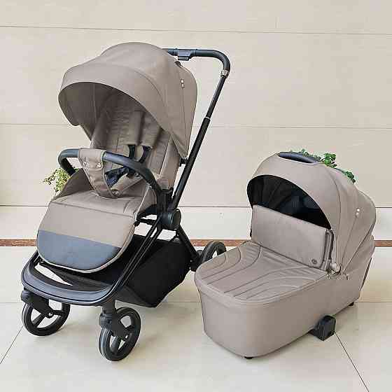 Коляска універсальна 2в1 El Camino PERSONA Pearl Beige люлька + прогулянковий блок сумка дощовик москітна сітка Бежева (ME 1091-1) Чернігів