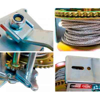 Лебедка Forte HWT-2000, 905 кг, трос 10 м (121862) Винница