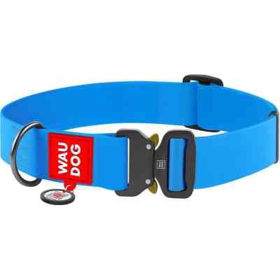 Ошейник для животных WAUDOG Waterproof с QR паспортом XXL Ш 40 мм Д 43-70 см(голубой) (28012) Винница
