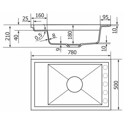 Мийка кухонна GRANADO Royal Estella terra (+ подрібнювач Algar 1000 + змішувач Ferrol inox + дозатор Redondo inox + ко (ksg0303) Вінниця - фото 7