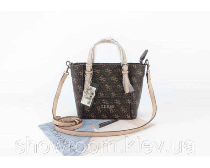 Жіноча сумка Guess (814) brown Київ - фото 4