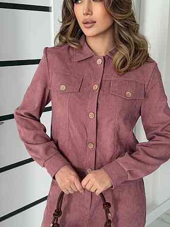 Жіночий костюм з мікровельвету Favorit 42-44, Фрезовий Київ