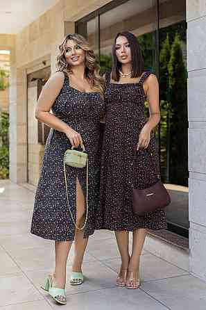 Летнее женское платье миди 