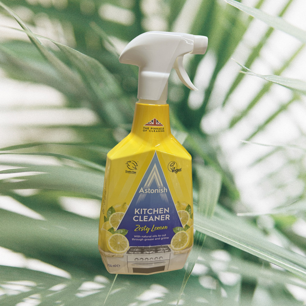 Універсальний засіб для чищення кухні Astonish kitchen cleaner lemon grove 750 мл Виноградов - изображение 2