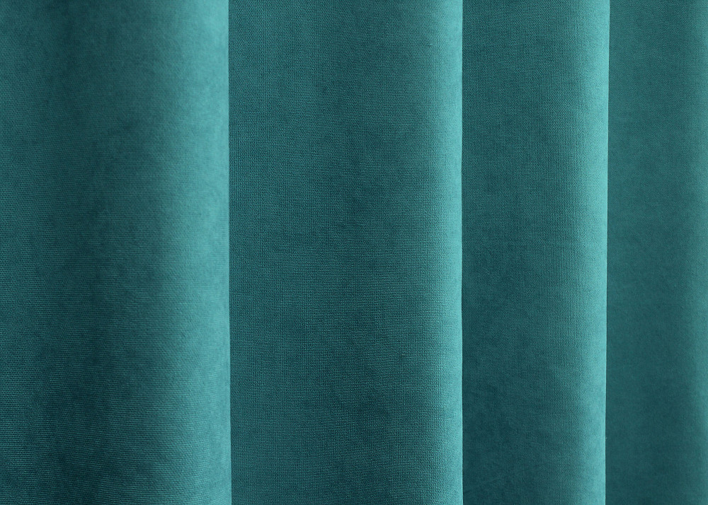 Комплект штор на люверсах VR-Textil Микровелюр Petek № 1492ш Бирюзовый 150х270 см 2 шт (37-0167) Киев - изображение 7