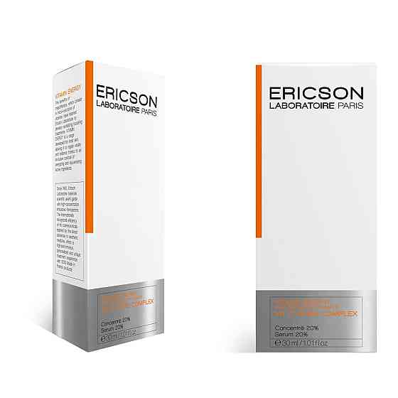 Cыворотка 20% концентрированная с витамином С VIT C PURE COMPLEX ERICSON LABORATOIRE, 30 мл Днепр