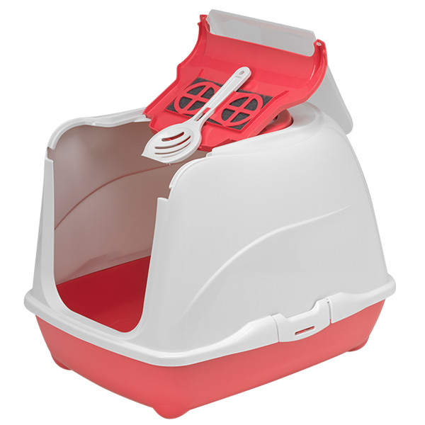 Moderna МОДЕРНА ФЛИП КЭТ закрытый туалет для кошек, с откидной крышкой, 50х39х37 см Киев - изображение 1