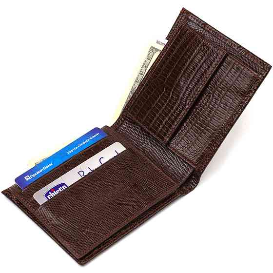 Интересное мужское портмоне из натуральной фактурной кожи CANPELLINI 21785 Коричневое Киев