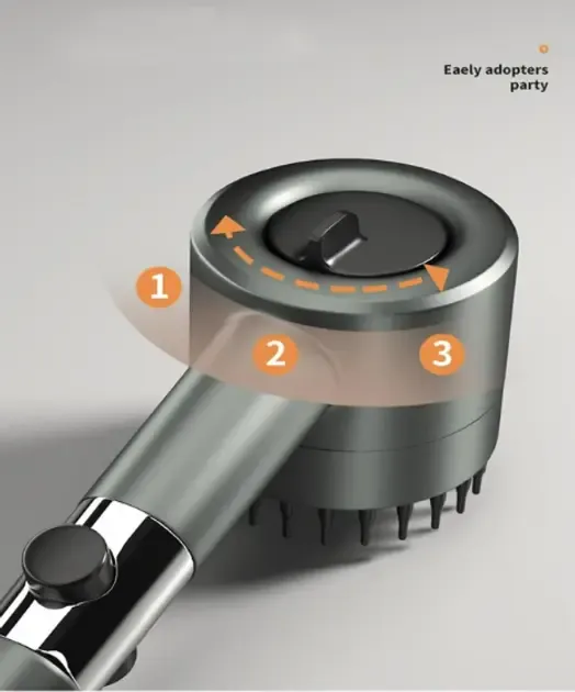 Массажная лейка с вращением 360° Turbocharged shower head Коломыя - изображение 3