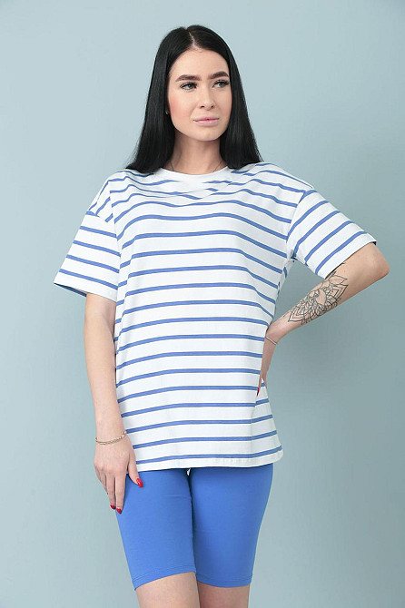 Костюм з велосипедками "Balance" оптом | Норма | Розпродаж моделі Джинс, 42-44 Київ - фото 1