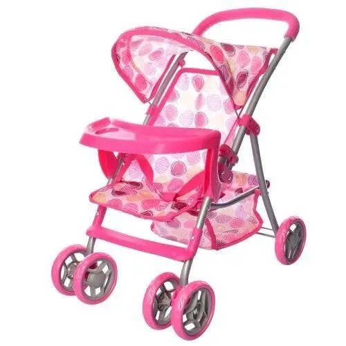 Коляска 9304 (12шт) для куклы, жел, прогулочная, корзина, 64-60-33см, выс до ручки64см, в кульке Киев - изображение 1