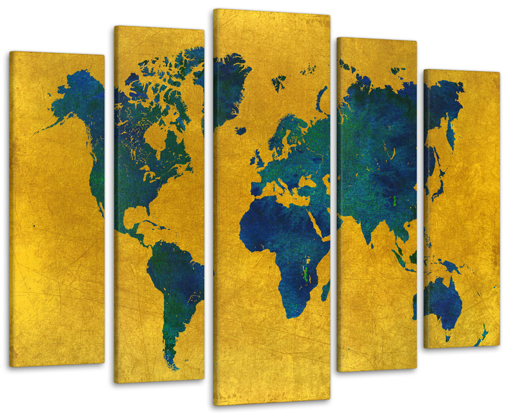 Модульна картина Карта світу Art-331_5 ( 80х118см ) Київ - фото 1