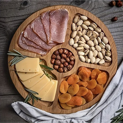 Бамбукова дошка обертова для закусок і сервірування 33 см Ruhhy (24290) Нововолинськ - фото 7