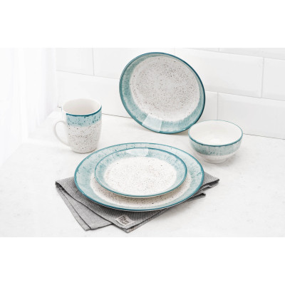 Тарілка Ardesto Siena, 19см, порцеляна, біло-блакитний (AR2919SWB) Вінниця - фото 2