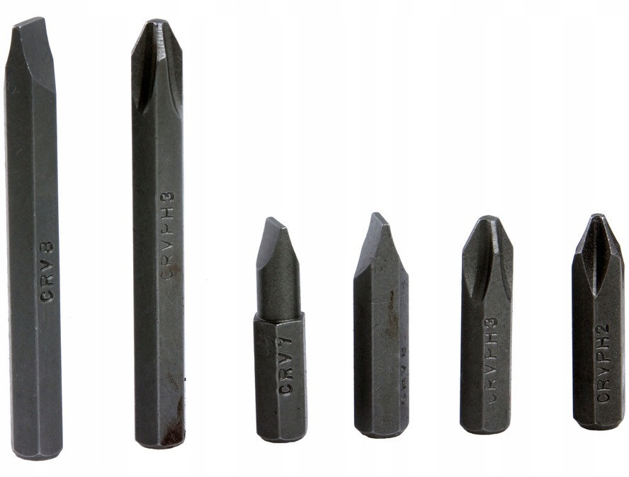 Набір ударних викруток 7 шт різних біт із чохлом Mar-Pol (M61010) Нововолинськ - фото 8