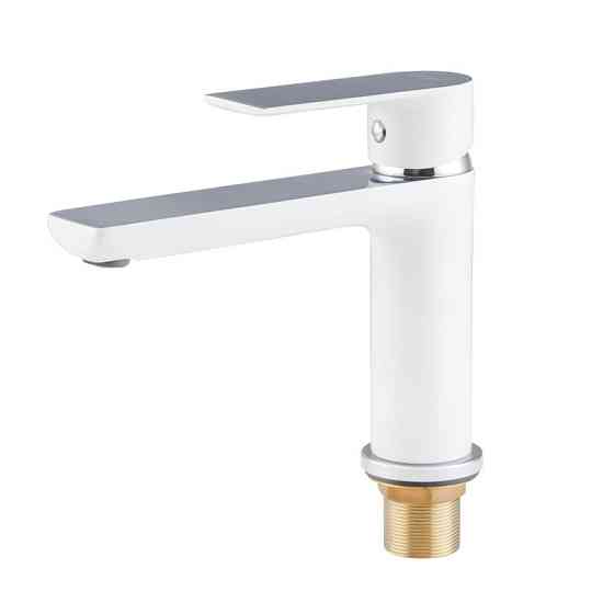 Змішувач для умивальника HAIBA ALEX 001 LONG WHITE-CHROME   ( HB9563 ) 37355 Харьков