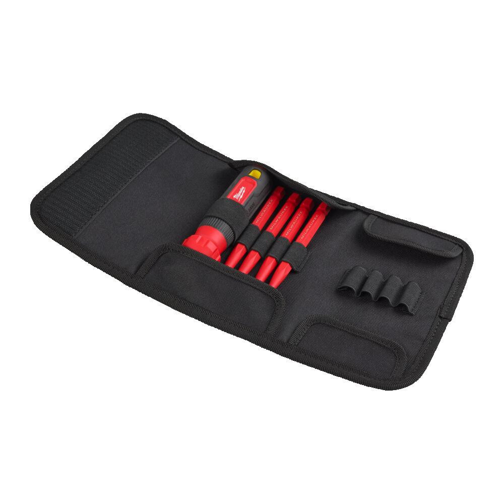 Набір прецезійних викруток VDE MILWAUKEE 4-в-1 (ручка VDE + 4 біт TORX VDE, текстильний чохол) Одеса - фото 2