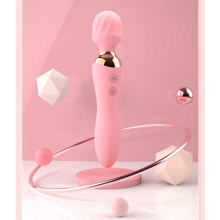 Двусторонний вибратор Night stories USB - Розовый – Вибраторы Винница - изображение 2