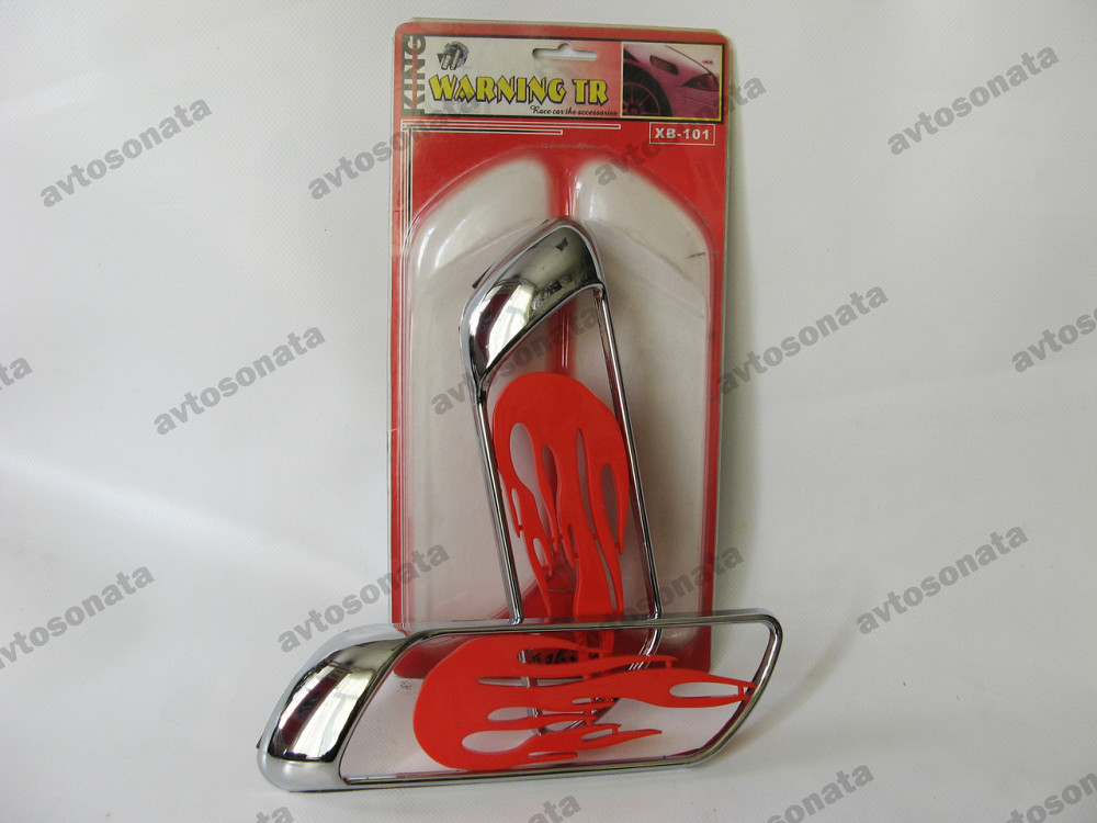 Накладки декоративные ХВ-101 silver огонь (пара) Винница - изображение 1