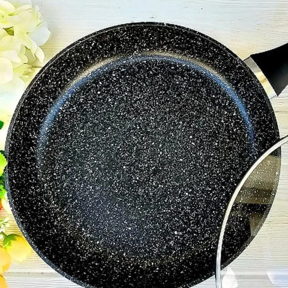 Зручна сковорода для індукційної плити UNIQUE, Сковорода для приготування на газовій плиті BK-27 Львів - фото 3