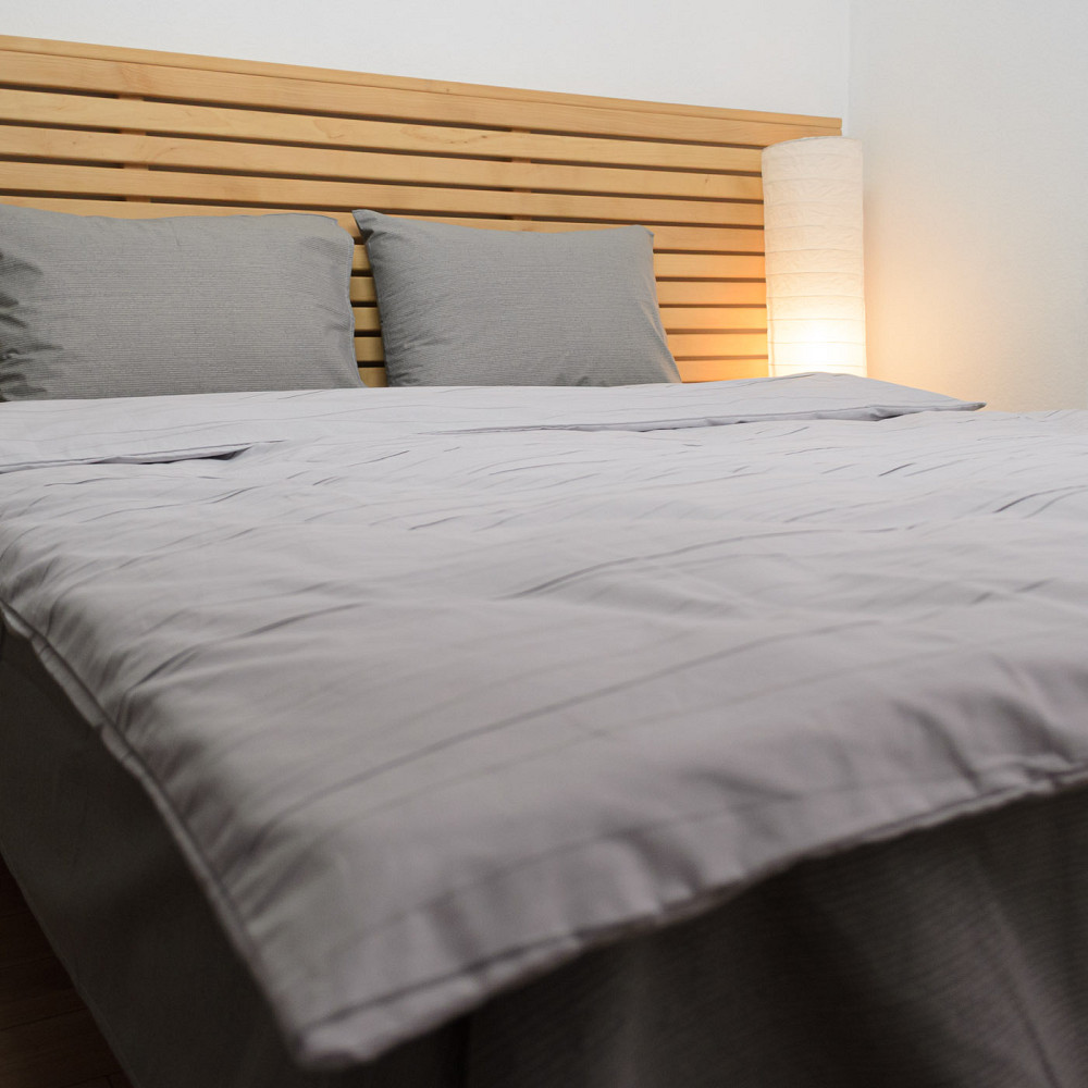 Комплект постельного белья семейный Бязь ранфорс Артемида 120 г/м2 YouStar (Серый) 2 х 70х70 Сумы - изображение 2